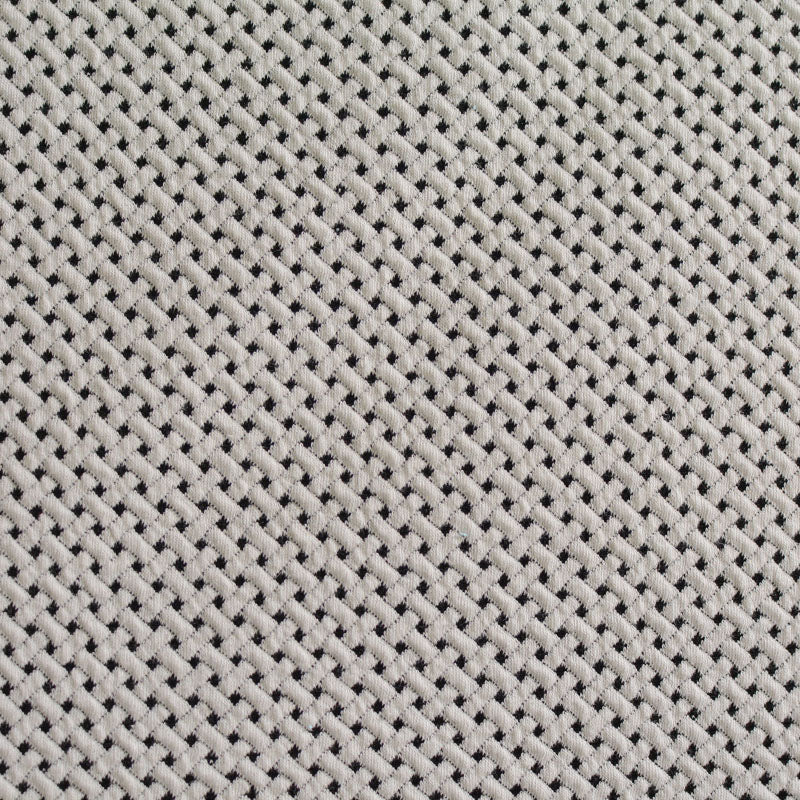 Grey Grid Jacquard, Viscose-Poly
