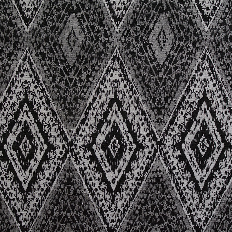 Black Textured-Diamond Jacquard, Poly-Viscose