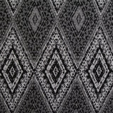 Black Textured-Diamond Jacquard, Poly-Viscose