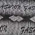 Black Geometric Chunky Knit, Polyester, 220 gsm