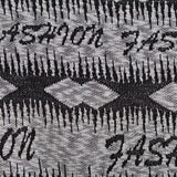 Black Geometric Chunky Knit, Polyester