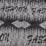 Black Geometric Chunky Knit, Polyester — texture