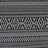Black Geometric-Diamond Jacquard, Polyester — texture