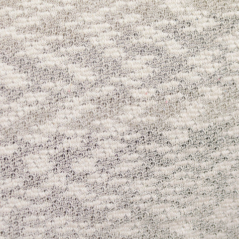 Off-White Textured Chunky Knit, Cotton-Poly, 125 gsm