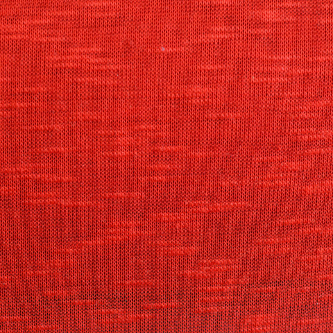 Red Marl Jersey Knit, Poly-Viscose, 120 gsm
