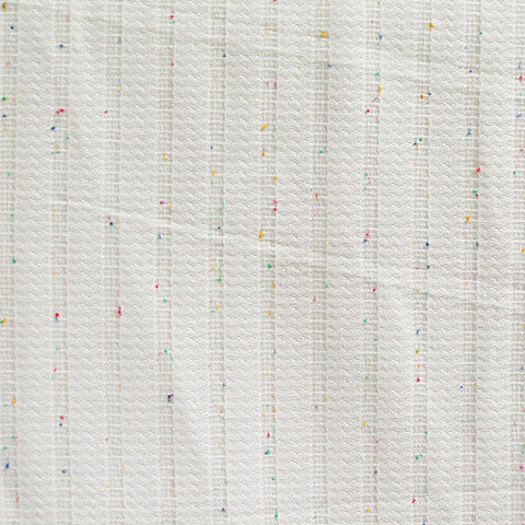 White Marl Knit, Polyester, 220 gsm