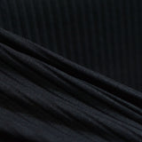 Viscose Stretch Rib Knit Fabric, 180 gsm, 145 cm — Black