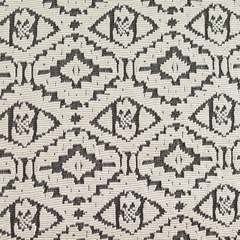 Cream Geometric Jacquard, Viscose-Poly