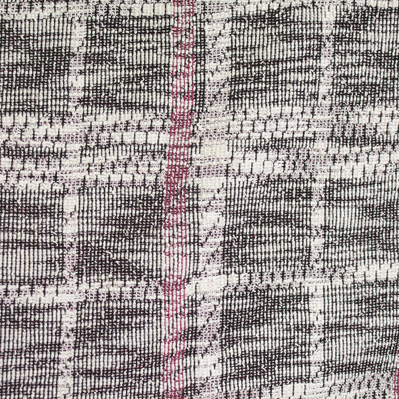 Red Plaid Jacquard, Poly-Cotton, 230 gsm