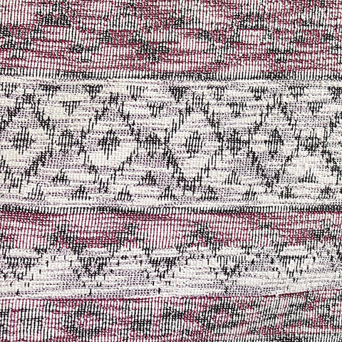 Purple Geometric-Diamond Jacquard, Poly-Cotton