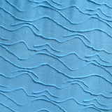Blue Wavy-Line Jacquard, Polyester
