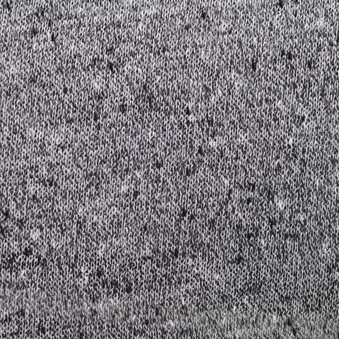 Black Marl Knit, Polyester, 200 gsm