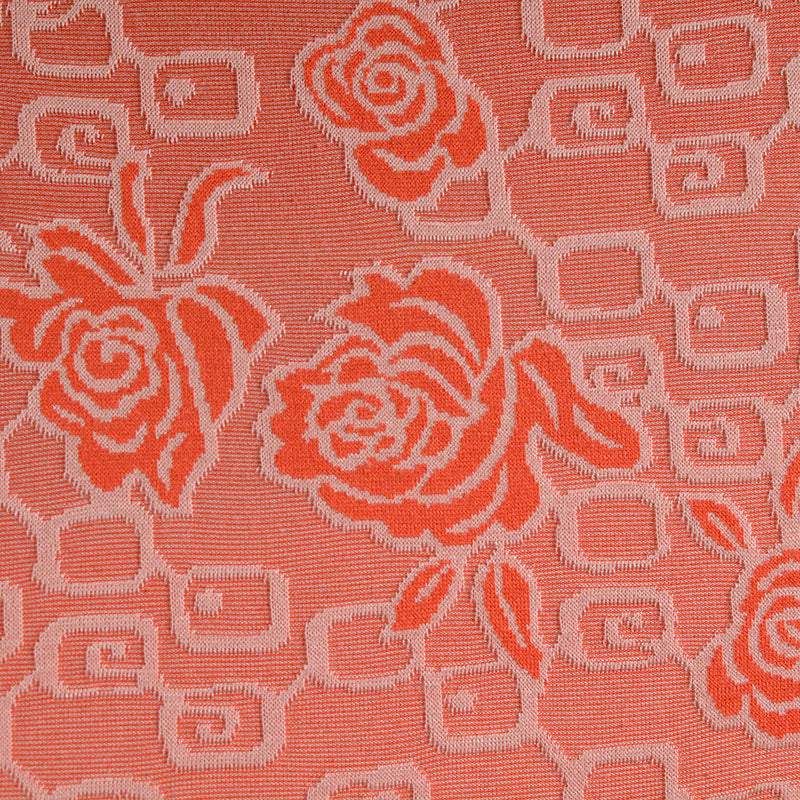 Coral Roses Jacquard, Viscose