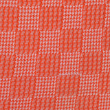Orange Houndstooth Jacquard, Viscose — texture