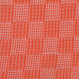 Orange Houndstooth Jacquard, Viscose