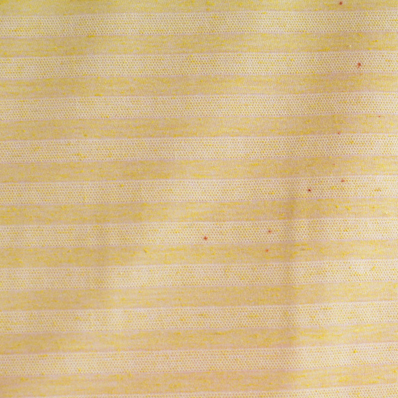 Light Yellow Horizontal-Stripe Jacquard, Poly-Viscose