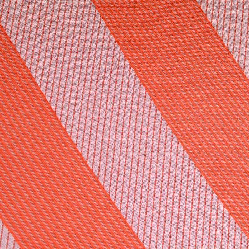 Orange Diagonal-Stripe Jacquard, Viscose