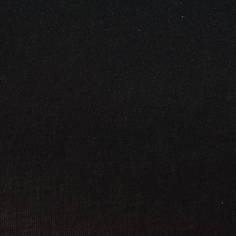 100% Cotton Knit Fabric, 101 gsm, 145 cm — Black