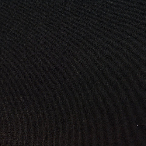 100% Cotton Knit Fabric, 101 gsm, 145 cm — Black