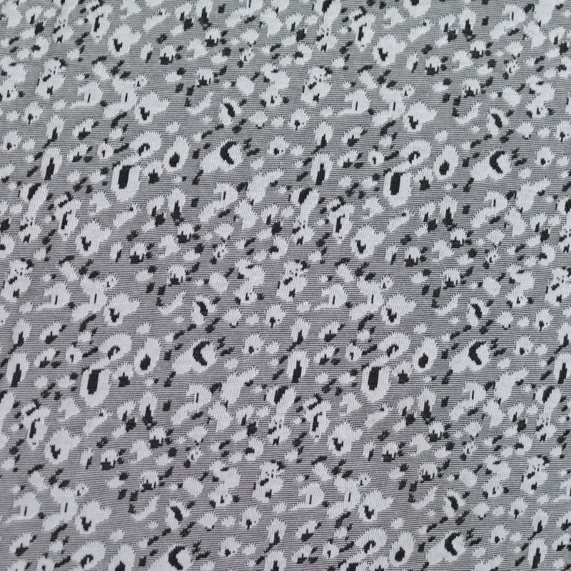 Black Leopard Jacquard, Polyester, 185 gsm