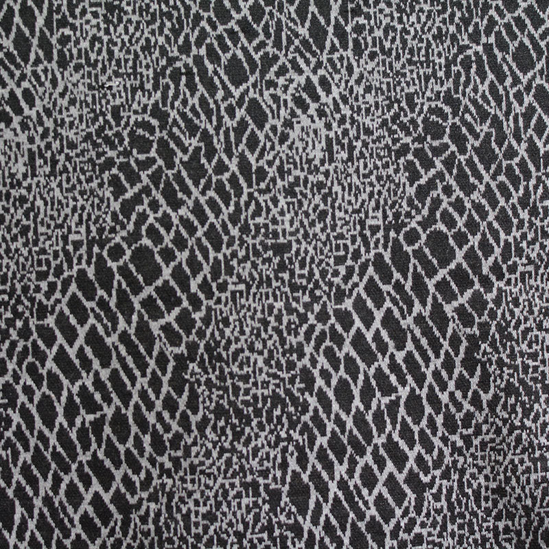 Animal Print Polyester Viscose Knit Fabric, 250 gsm, 155 cm — Black