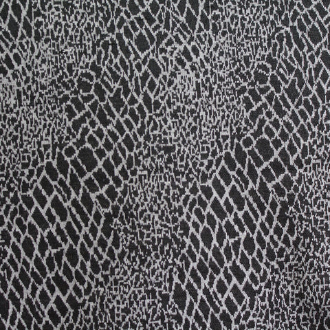 Animal Print Polyester Viscose Knit Fabric, 250 gsm, 155 cm — Black