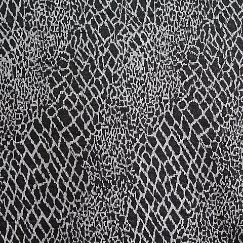 Animal Print Polyester Viscose Knit Fabric, 250 gsm, 155 cm — Black