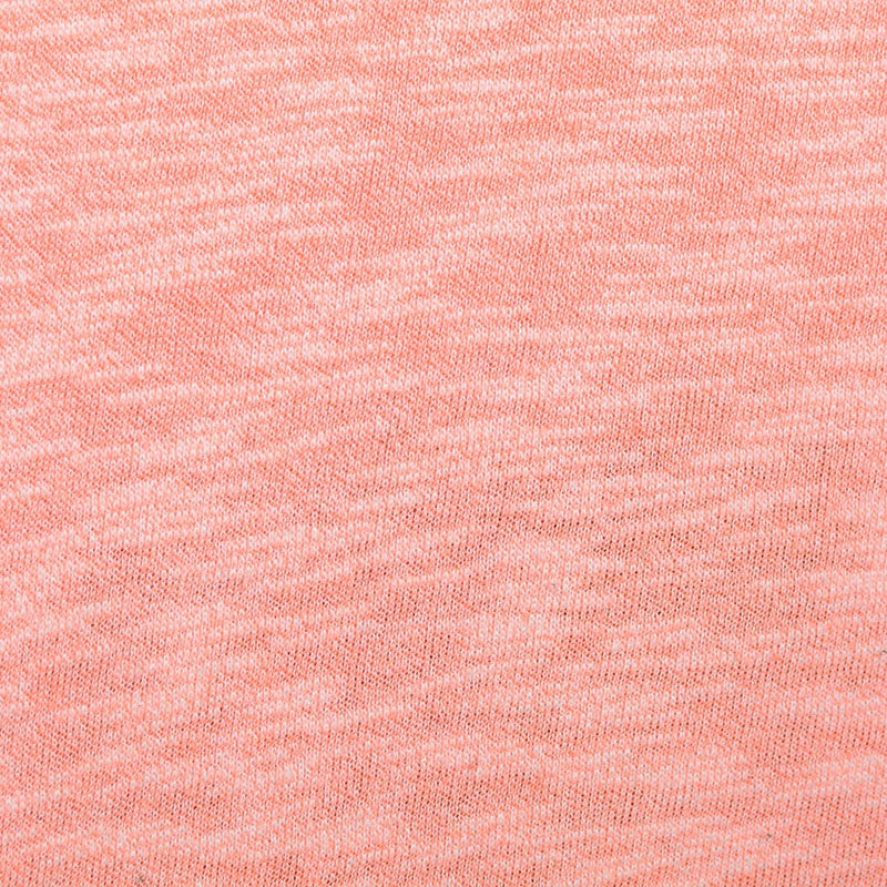 Peach Marl Knit, Cotton-Poly