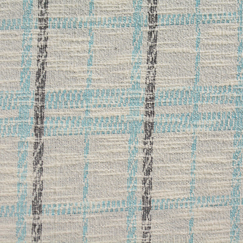 Cream Plaid Jacquard, Cotton-Poly