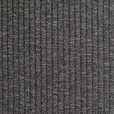 Dark Grey Heathered-Marl Rib Knit, Poly-Viscose — texture