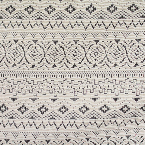 Black Bands Jacquard, Poly-Viscose