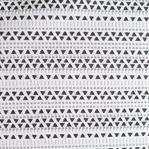 Black Lines Jacquard, Viscose-Poly, 330 gsm