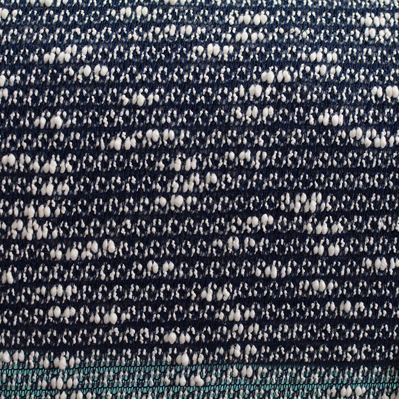 Navy Marl Chunky Knit, Poly-Cotton, 256 gsm