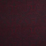 Dark Red Paisley Jacquard, Cotton-Nylon