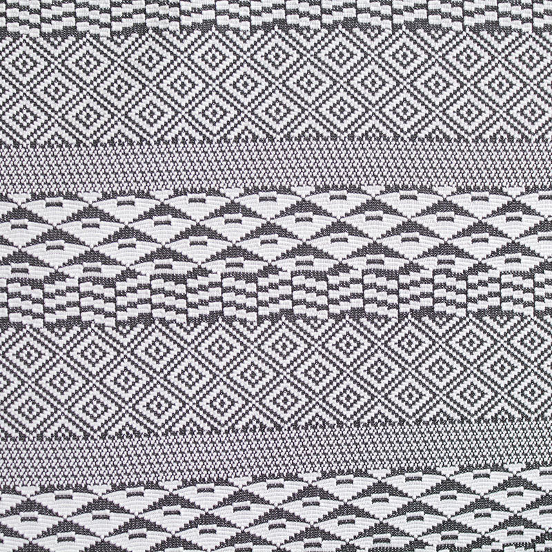 Black Geometric Jacquard, Viscose-Poly, 330 gsm