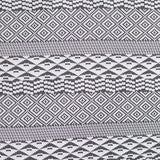 Black Geometric Jacquard, Viscose-Poly