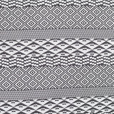 Black Geometric Jacquard, Viscose-Poly — texture