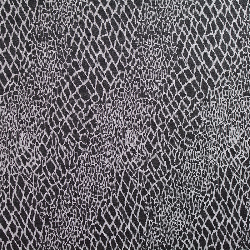 Black Animal Print Jacquard, Poly-Viscose, 250 gsm