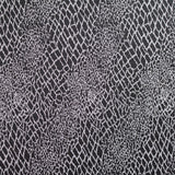 Black Animal Print Jacquard, Poly-Viscose