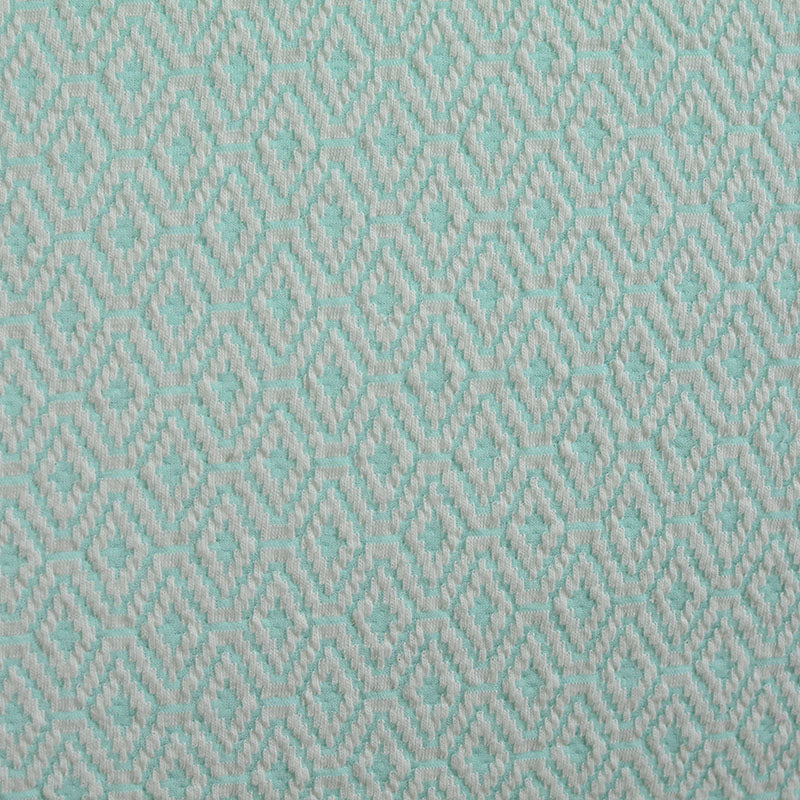 Aqua Diamond Jacquard, Poly-Viscose