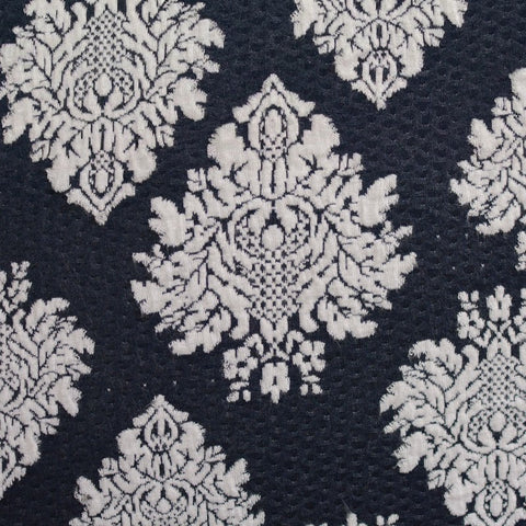 White Damask Jacquard, Poly-Viscose