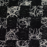 Black Squares Jacquard, Viscose