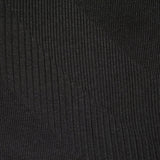 Jacquard Polyester Acrylic Knit Fabric, 243 gsm, 160 cm — Black