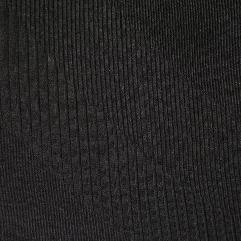 Jacquard Polyester Acrylic Knit Fabric, 243 gsm, 160 cm — Black