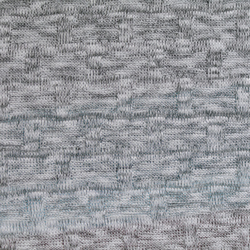 Grey Geometric Scuba Knit, Polyester