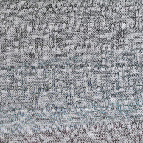 Grey Geometric Scuba Knit, Polyester