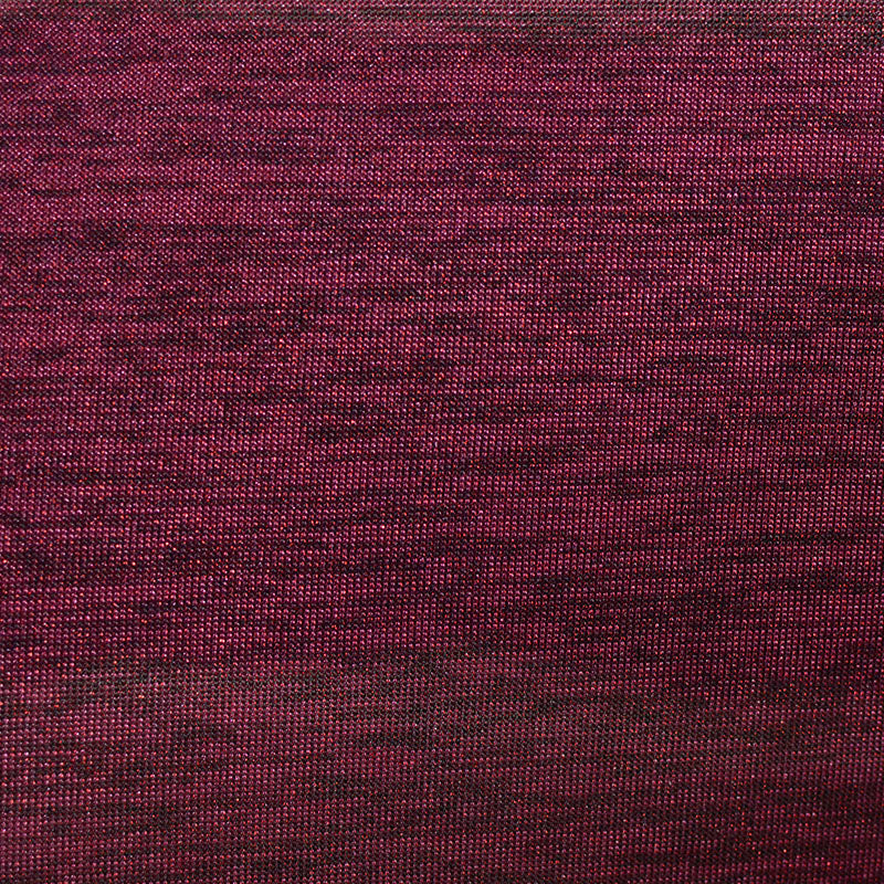 Dark Red Fine-Marl Jersey Knit, Polyester