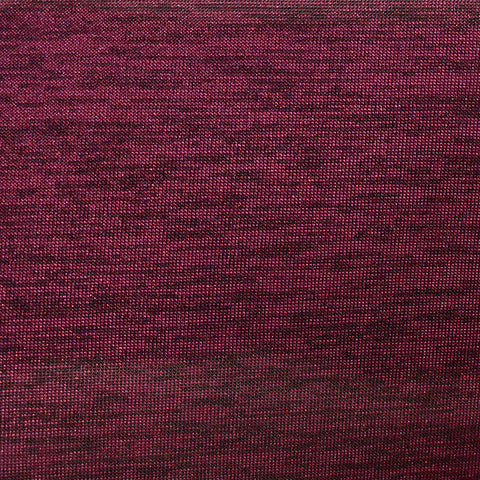 Dark Red Fine-Marl Jersey Knit, Polyester