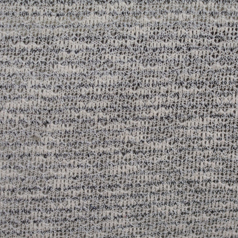 Dark Grey Horizontal-Stripe Knit, Cotton-Poly