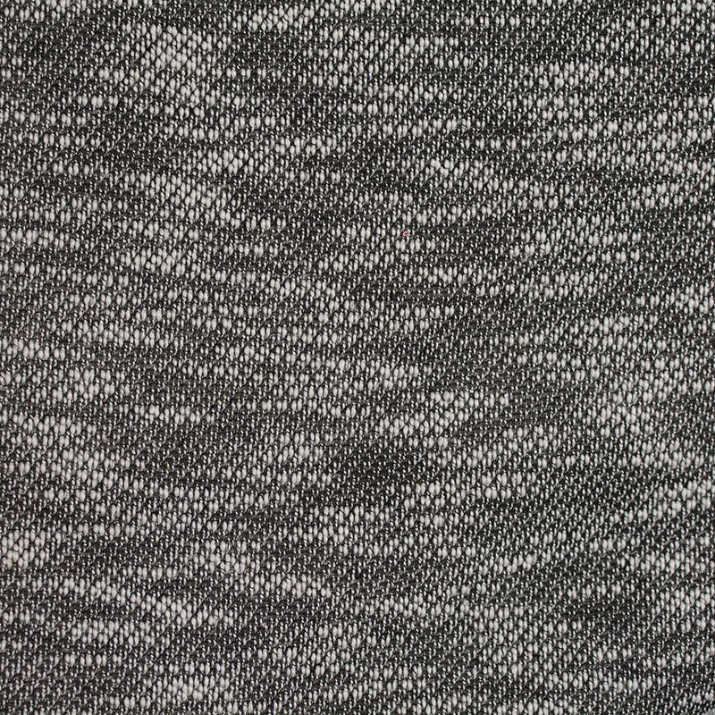 Black Marl French Terry, Cotton-Poly, 200 gsm